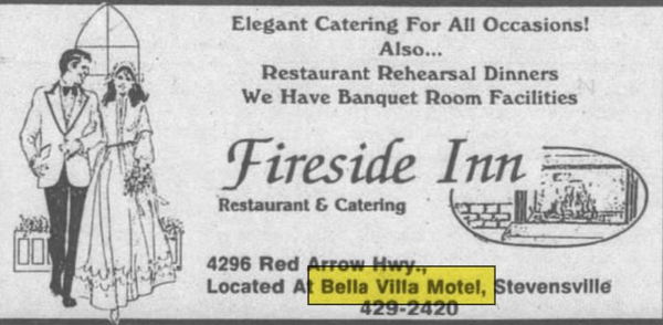 Bella-Villa Motel and Restaurant (Bella Villa Motel, Super 8 by Wyndham, Park Inn) - June 1991 Fireside Inn (newer photo)